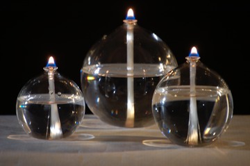 Ball Oil Lamps.