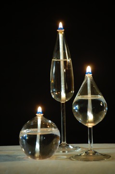 Trio Set Oil Lamps.