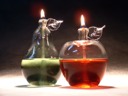 Apple & Pear Oil Lamps.
