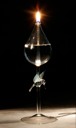 Humming Bird Oil Lamp.