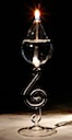 Music Note Oil Lamp.